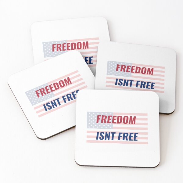 Item preview, FREEDOM ISNT FREE – American Flag Watermark Patriotic Tee | Uncle Jichuan designed and sold by Uncle-Jichuan.