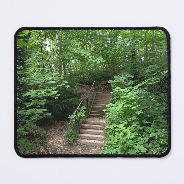 Item preview, Forest Path With Wooden Steps designed and sold by PhuongVoArt.
