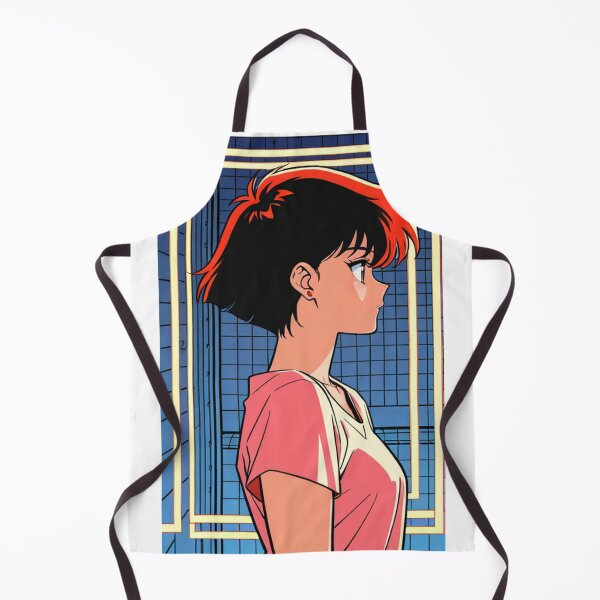 Item preview, Illustration - Young woman profile with black hair and red streaks designed and sold by AnimeShin.