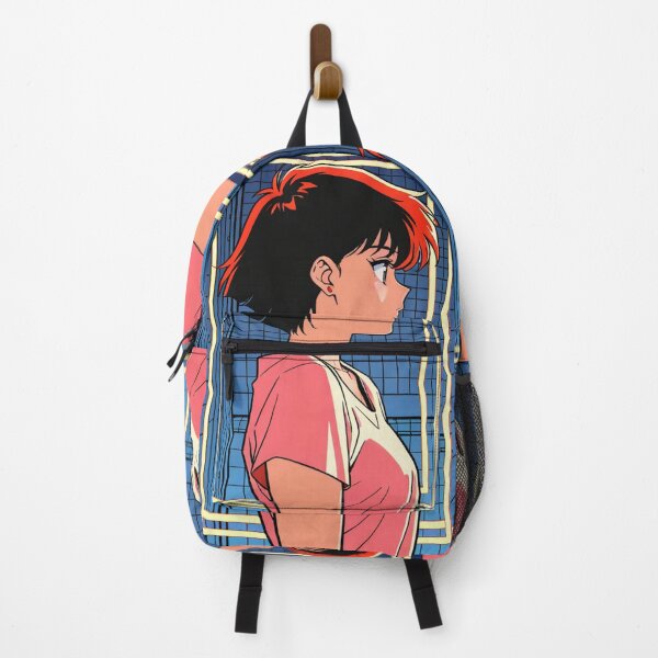 Item preview, Illustration - Young woman profile with black hair and red streaks designed and sold by AnimeShin.