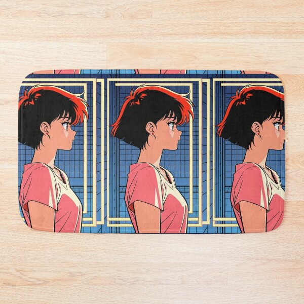 Item preview, Illustration - Young woman profile with black hair and red streaks designed and sold by AnimeShin.