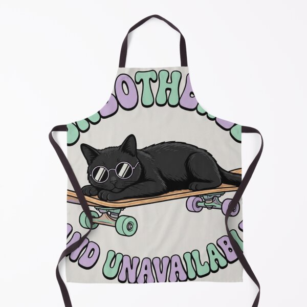 Item preview, Cool Skateboard Black Cat – Unbothered & Unavailable designed and sold by     Pink Chaos Club.