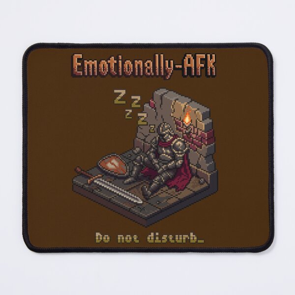Item preview, Emotionally AFK Pixel Knight designed and sold by Coin Inserted.