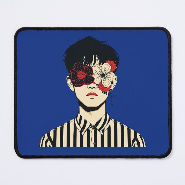 Item preview, Floral Mind Abstract Minimalist Portrait designed and sold by aminomen.