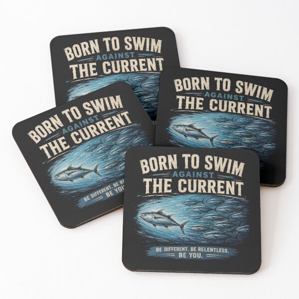 Item preview, Born To Swim Against The Current designed and sold by layalistoresa.