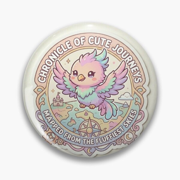 Item preview, Chronicle of Cute Journeys Kawaii Chibi Pastel Phoenix Sticker designed and sold by shaznil.