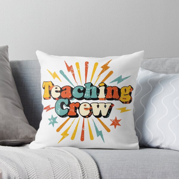 Item preview, Retro Teaching Crew Colorful Groovy Teacher Design designed and sold by Nuvoro Gifts.