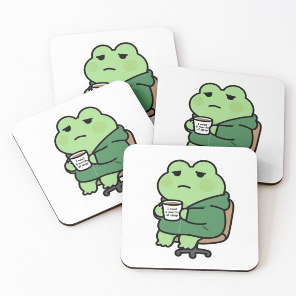 Item preview, I Need 6 Months of Sleep Frog | Funny Burnout Meme Frog Hoodie Design designed and sold by RandomWalker.