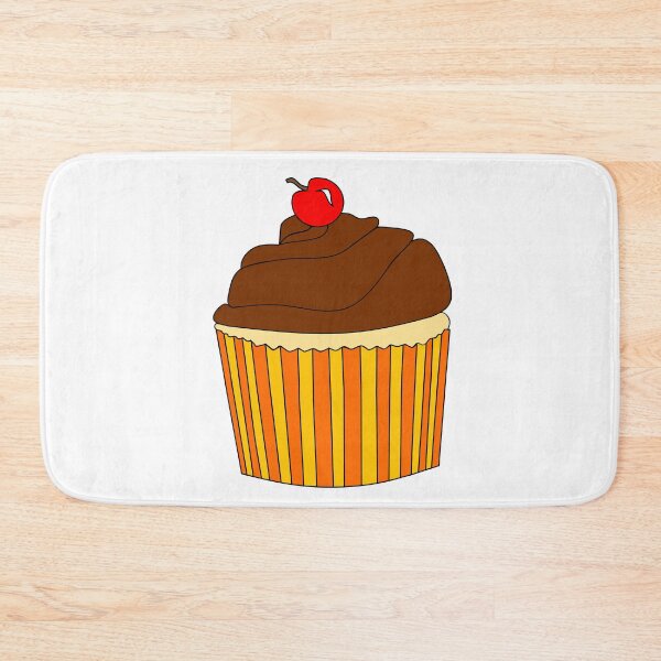 Item preview, Cute Chocolate Cupcake With Cherry On Top designed and sold by Sartoris Art.
