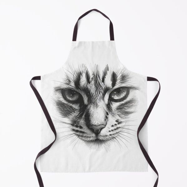 Item preview, Piercing Feline Eyes | Monochrome Wild Cat Art designed and sold by Spiritualwall.