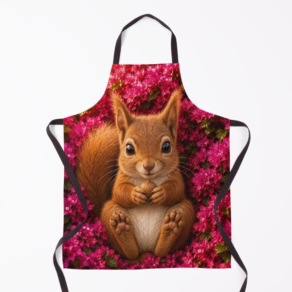 Item preview, Cute Squirrel Among Pink Bougainvillea designed and sold by Rohan132.