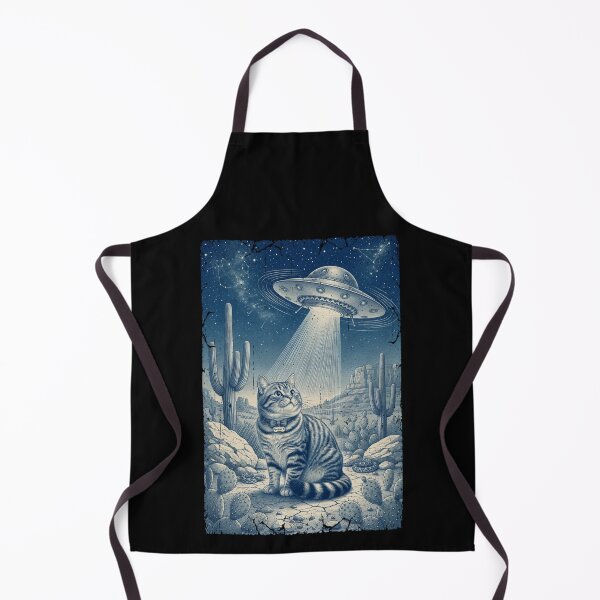 Item preview, Vintage UFO Cowboy Cat Wild West Kitten Retro Western designed and sold by CF_VintageDesign.