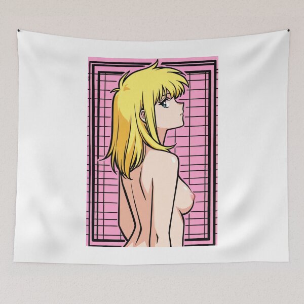 Item preview, Illustration - Young woman profiled blonde hair designed and sold by AnimeShin.