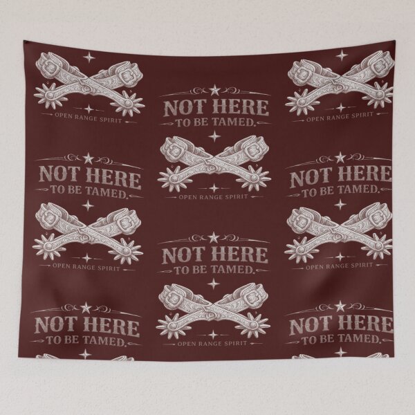 Item preview, Not Here To Be Tamed - Vintage Western Cowboy SpursOpis designed and sold by Anyshca.