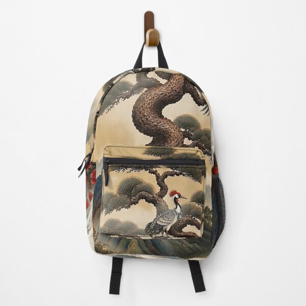 Item preview, Yongteurim Pine, Sacred Crane & Clouds | Korean Sipjangsaeng Minhwa Art designed and sold by K-Tradition.