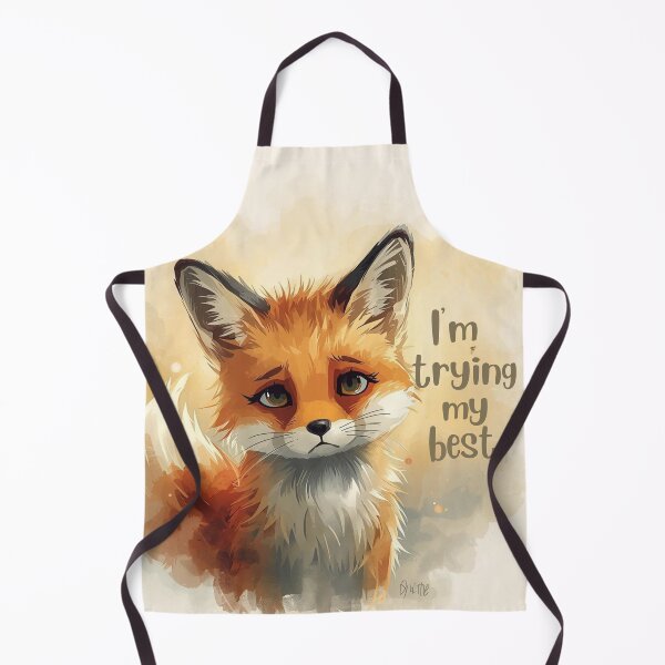 Artikelvorschau, Kleiner Fuchs gibt sein Bestes: „Ich versuche mein Bestes.“ entworfen und verkauft von Art70shop.