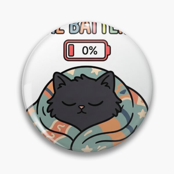 Item preview, Social Battery Zero Percent – Introvert Blanket Cat designed and sold by     Pink Chaos Club.