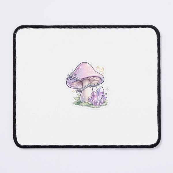 Item preview, Pastel Crystal Mushroom Sticker | Fantasy Cottagecore Gothic Fairycore Art designed and sold by veerubusiness.