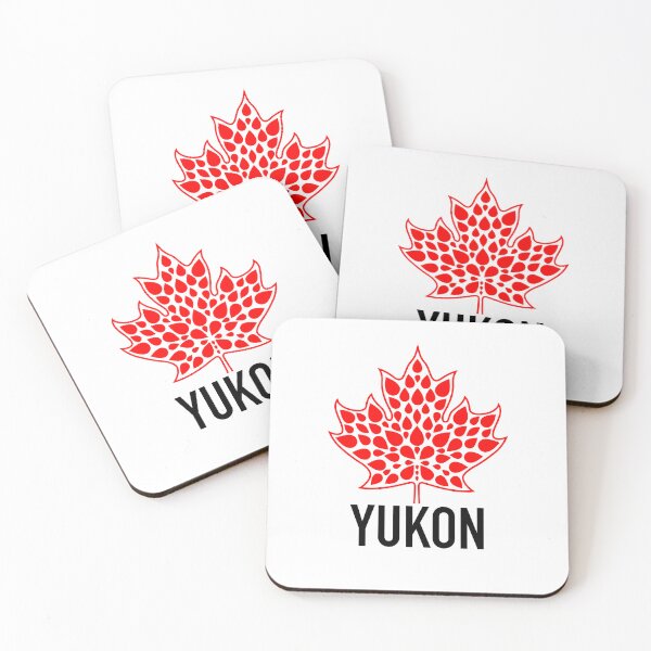 Item preview, YUKON Red Modern Maple Leaf Emblem designed and sold by Great Canadian Collective.
