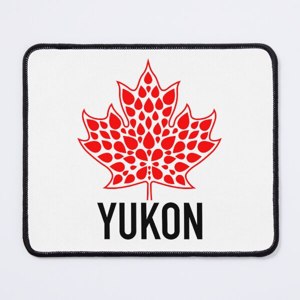 Item preview, YUKON Red Modern Maple Leaf Emblem designed and sold by Great Canadian Collective.