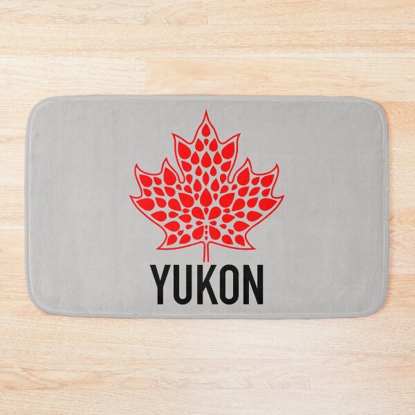 Item preview, YUKON Red Modern Maple Leaf Emblem designed and sold by Great Canadian Collective.