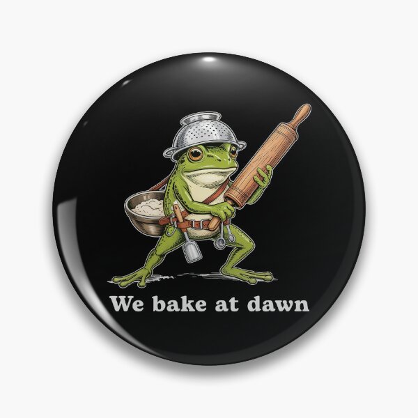 Item preview, We Bake at Dawn Funny Frog designed and sold by charoen-design.