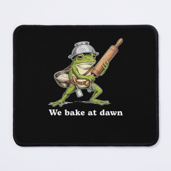 Item preview, We Bake at Dawn Funny Frog designed and sold by charoen-design.