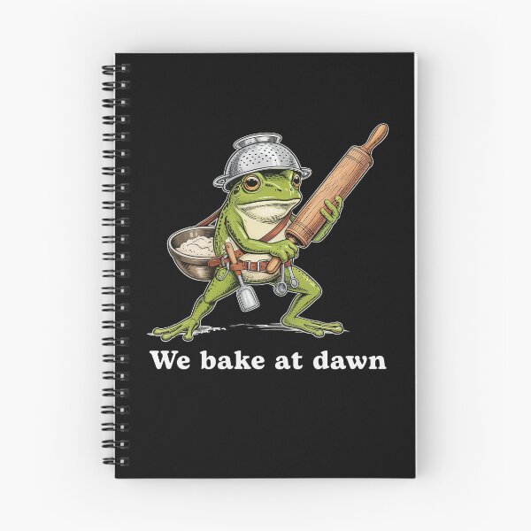 Item preview, We Bake at Dawn Funny Frog designed and sold by charoen-design.