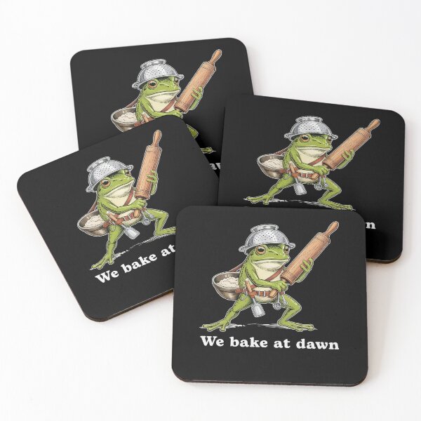Item preview, We Bake at Dawn Funny Frog designed and sold by charoen-design.