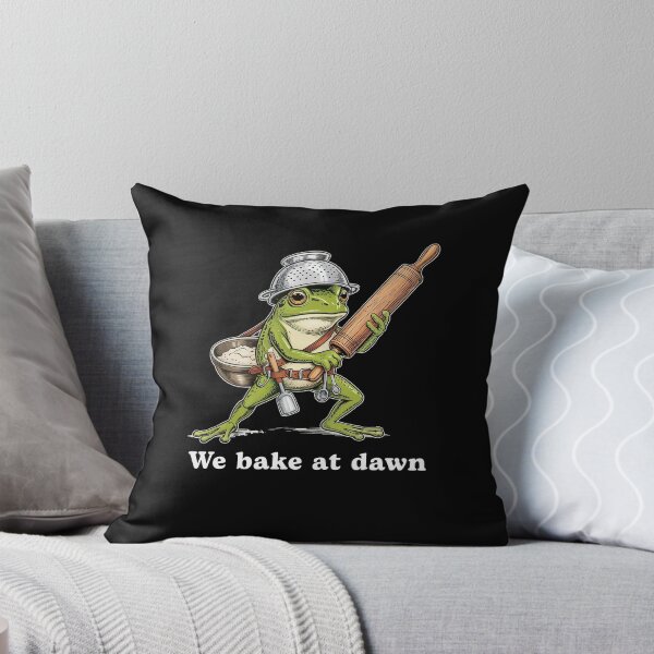 Item preview, We Bake at Dawn Funny Frog designed and sold by charoen-design.