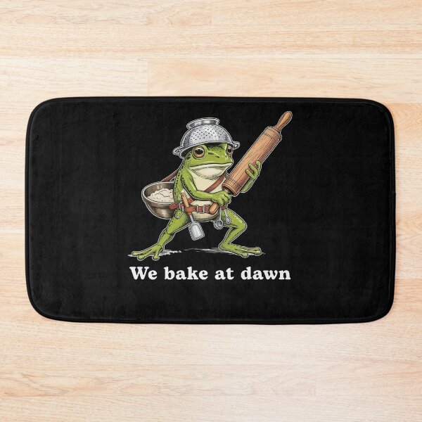 Item preview, We Bake at Dawn Funny Frog designed and sold by charoen-design.