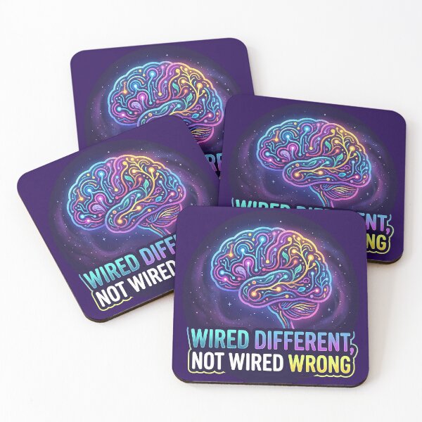 Item preview, Wired Different Not Wired Wrong - Neon Circuit Brain designed and sold by PapamooreArt.