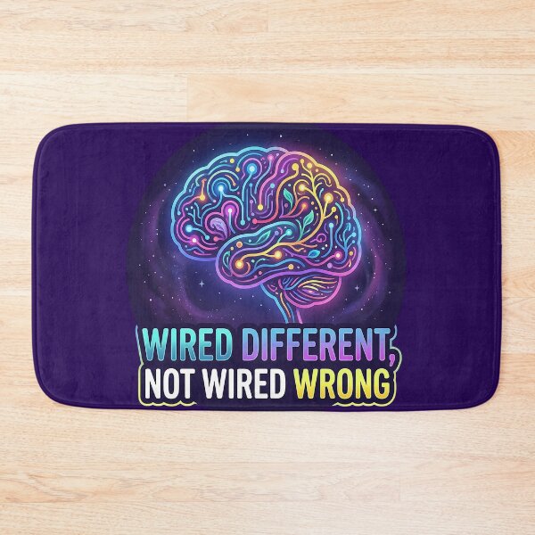 Item preview, Wired Different Not Wired Wrong - Neon Circuit Brain designed and sold by PapamooreArt.