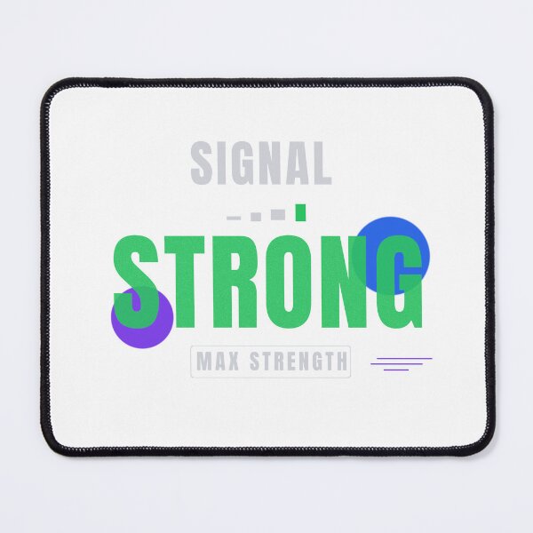 Item preview, Signal Strong | Modern Tech Typography Design designed and sold by HeartAndArtShop.