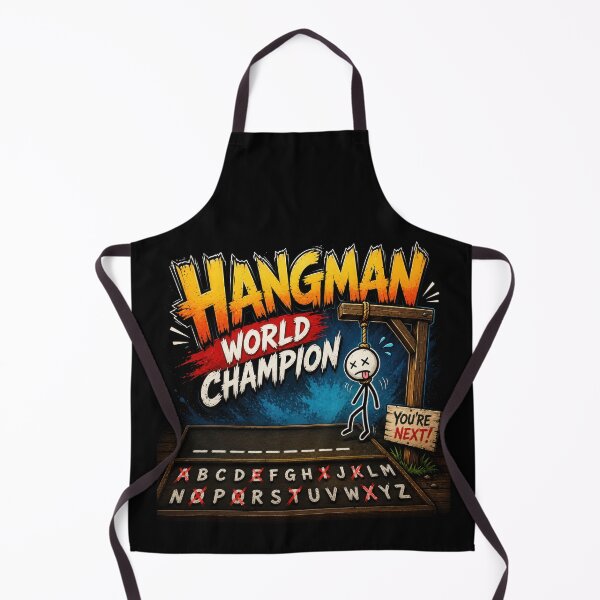 Item preview, Hangman World Champion Word Game Humor designed and sold by Retr0Tshirts.