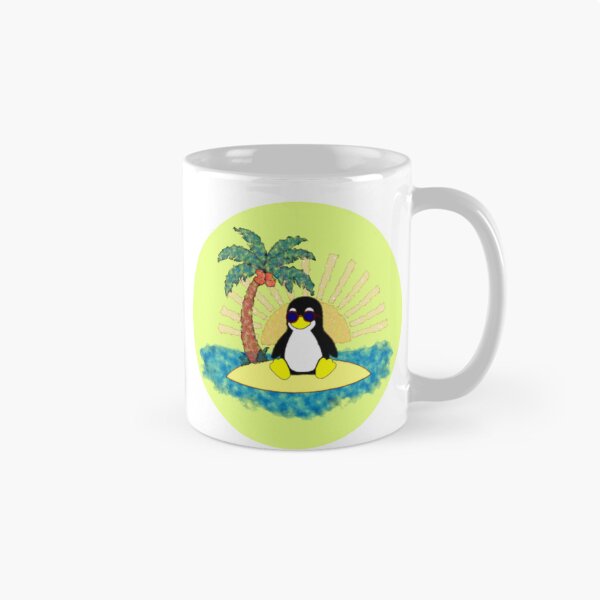 Aperçu de l'œuvre Tux Paradise - Île Linux créée et vendue par DefinedVoid.