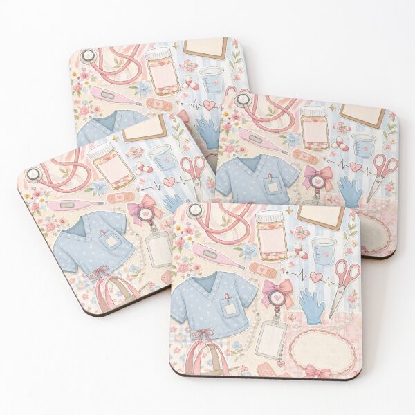 Item preview, Nurse Coquette Pink Floral  Medical Aesthetic Coquette Feminine Nurse Girly Aesthetic  designed and sold by Sasikharn.