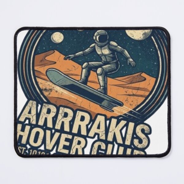 Item preview, Arrakis Hover Club Vintage Sci-Fi Desert Rider designed and sold by Dream Weave Studio.