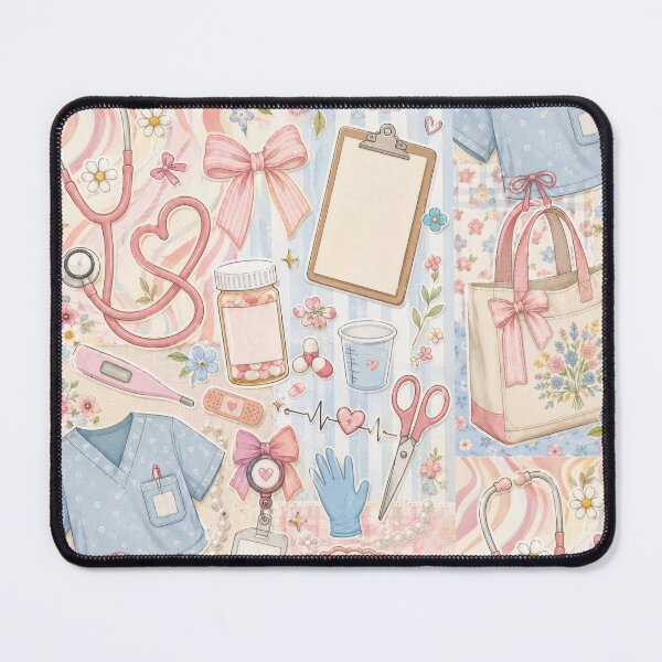 Item preview, Nurse Coquette Pink Floral  Medical Aesthetic Coquette Feminine Nurse Girly Aesthetic  designed and sold by Sasikharn.