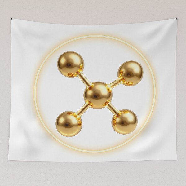 Item preview, Golden Molecule Structure designed and sold by simaso.