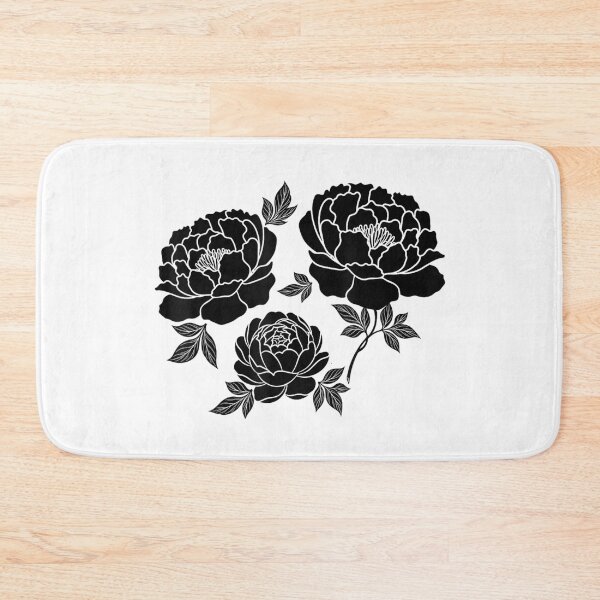 Item preview, Elegant Vintage Black Peony Flowers Aesthetic Minimalist Botanical Floral Illustration Art designed and sold by RuperDelois.