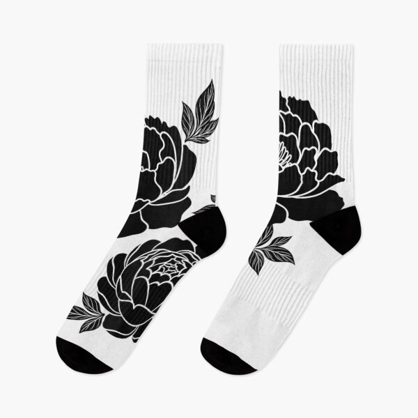 Item preview, Elegant Vintage Black Peony Flowers Aesthetic Minimalist Botanical Floral Illustration Art designed and sold by RuperDelois.