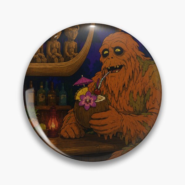Item preview, Outrigger Swamp tiki  designed and sold by KitschyMoonbeam.