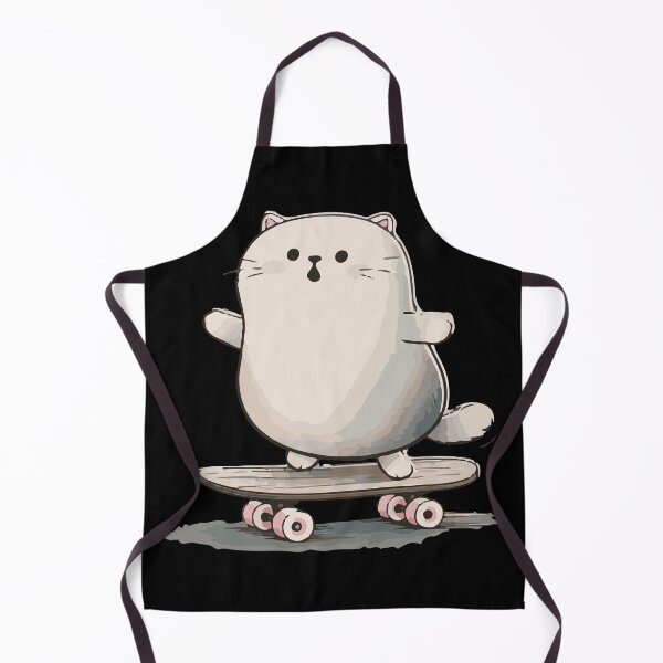 Item preview, Chubby Skateboarding Cat designed and sold by ClubVacay.