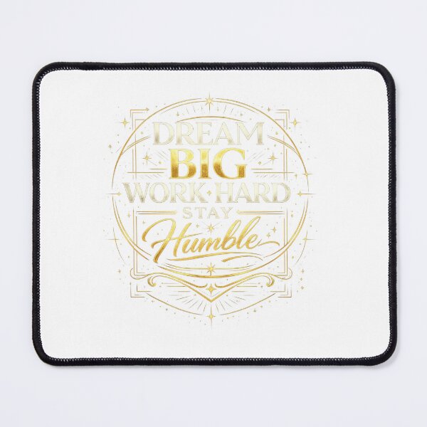 Item preview, Dream Big Work Hard Stay Humble | Modern Luxury Motivational Typography designed and sold by CreativeNest Prints.