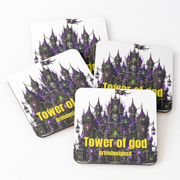 Item preview, Tower of god-Undead Skull Castle Dark Fantasy Gothic Fortress designed and sold by GrimDesignsx.