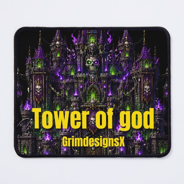 Item preview, Tower of god-Undead Skull Castle Dark Fantasy Gothic Fortress designed and sold by GrimDesignsx.