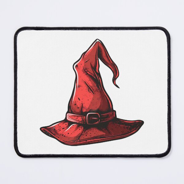 Item preview, red hat with a crooked point designed and sold by Marie Colençon.