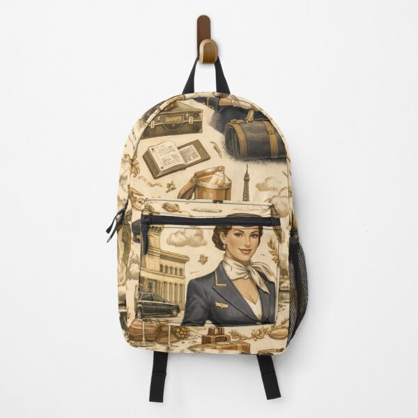 Item preview, Elegant Vintage Flight Attendant Design designed and sold by Ve & Co.