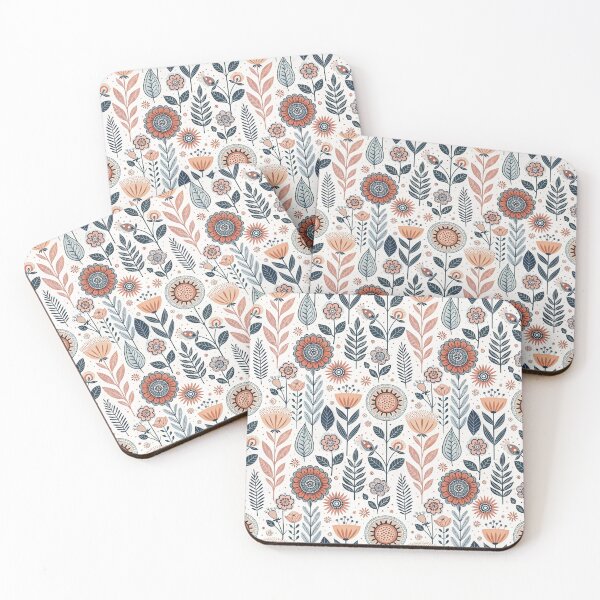 Item preview, Summer Floral Garden Symbols | Scandinavian Folk Design designed and sold by Shuga-Design.